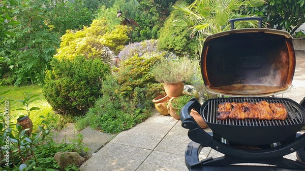 Obraz grillen im garten