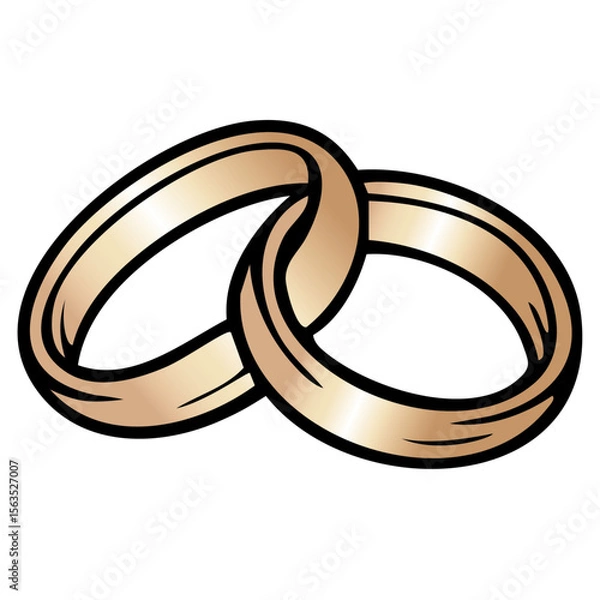 Fototapeta Eheringe gold icon