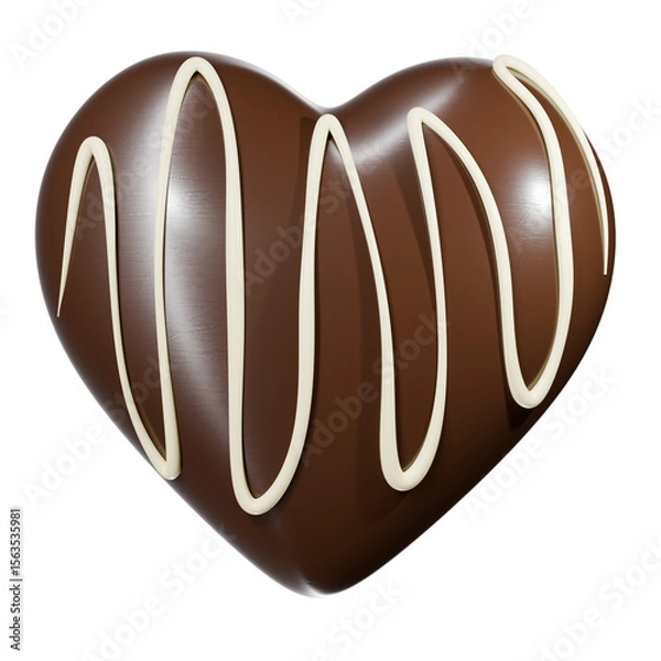 Obraz chocolate heart shape