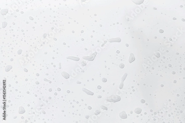 Obraz Water drops on white background, water drops pattern background