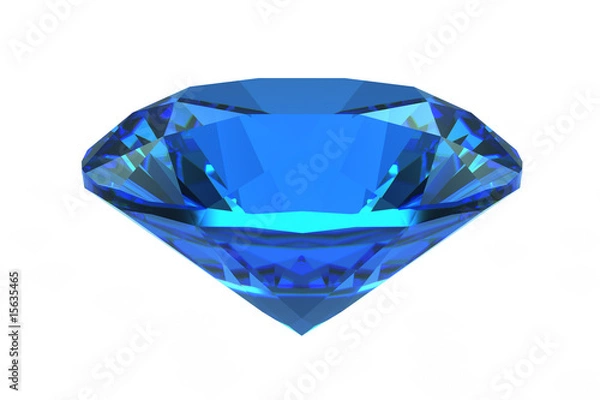 Obraz Sky blue round topaz gemstone