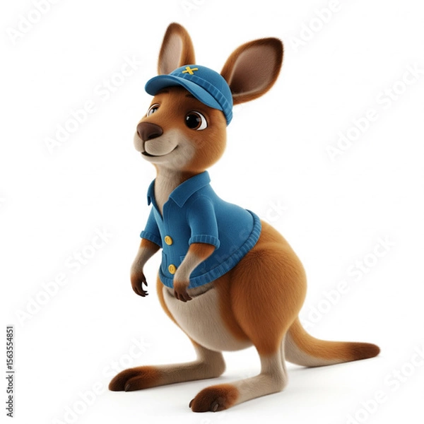 Fototapeta 3d rendered illustration of a kangaroo