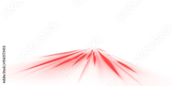 Obraz Vortex Line Effect Twirl, Curve and Wavy Neon Movement on Futuristic Vector Road with Wool Detail and Blue-Red Background Annotation red