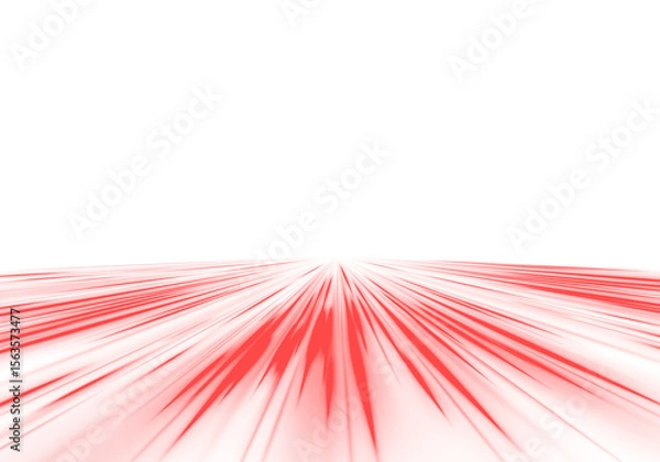 Obraz Futuristic Red Road Curve Wavy Vector Line with Vortex Twirl Effect, Blue and Red Background, Speed Movement in Wool Like World Illustration with Annotation