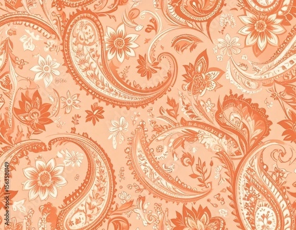 Fototapeta ペイズリー柄