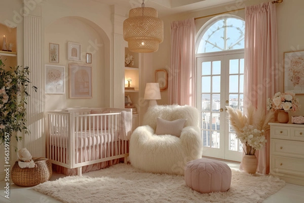 Obraz Elegant, Serene Nursery Interior