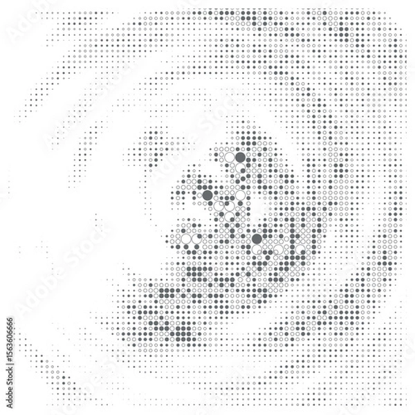 Fototapeta Creative Abstract Geometric Pattern Halftone Background