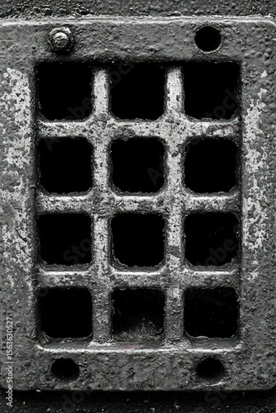 Obraz Weathered Iron Grate Texture