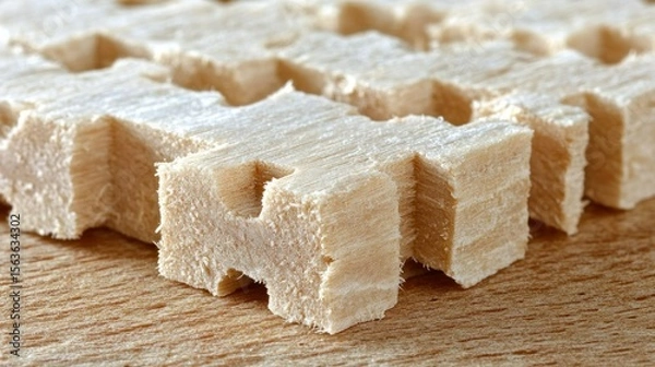 Obraz Wooden Puzzle Piece Blocks