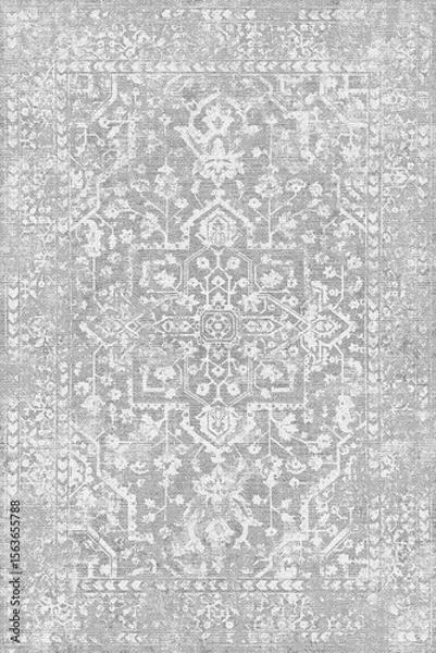 Fototapeta Ivory Persian Medallion Carpet Pattern 