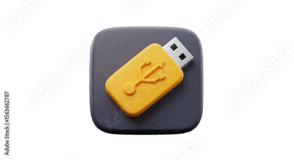 Fototapeta 3d Usb flash drive 