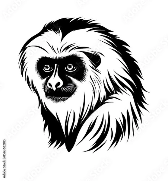 Obraz Gibbon logo drawing