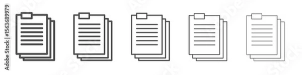 Fototapeta documents icon simple isolated vector sign