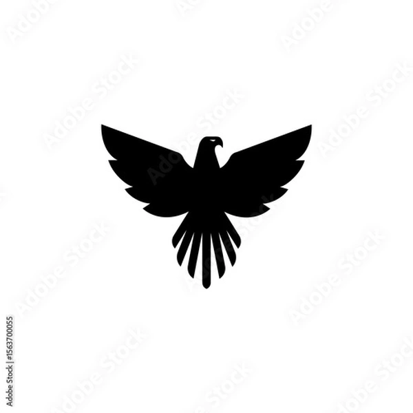 Obraz Eagles Silhouette Vector logo design