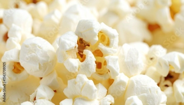 Obraz Delicious Buttery Popcorn Texture Closeup.
