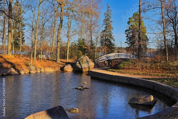 Obraz autumn in the park  monrepo