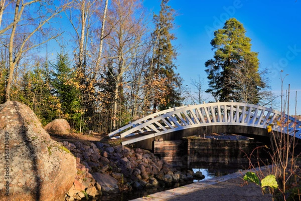 Obraz Monrepo Park in the autumn, Vyborg city