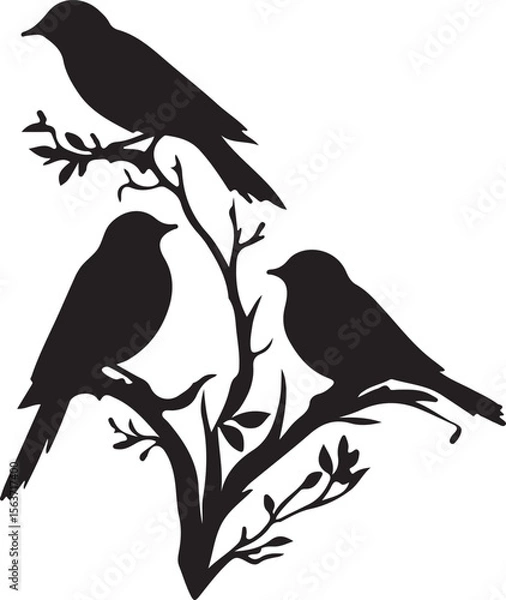 Fototapeta Brid group Silhouette 7