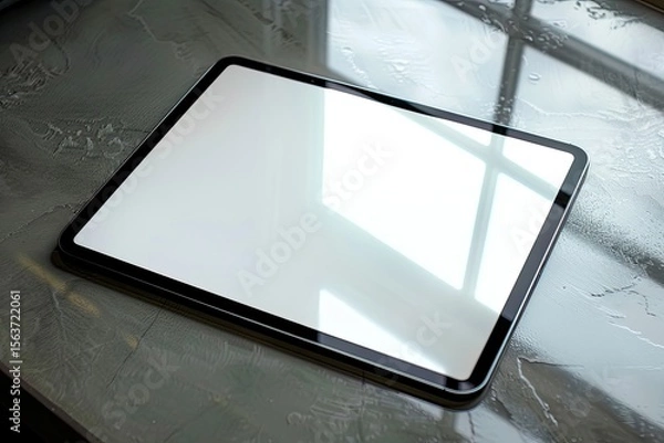 Fototapeta Flawless Picture of Colourful Tablet Pro Mockup Trnsparent