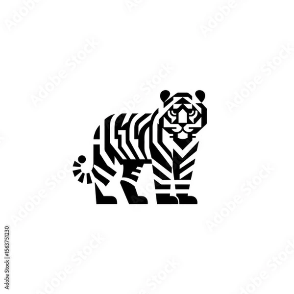 Fototapeta Tiger Logo Vector