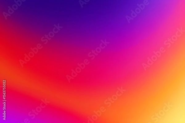 Fototapeta Vibrant gradient background with smooth transitions from deep purple to bright orange and yellow hues