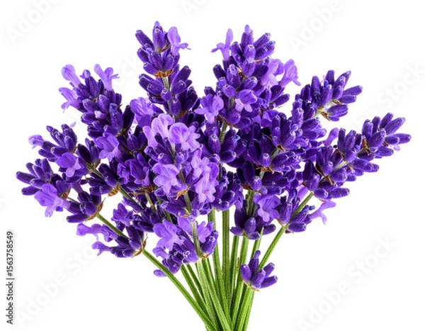 Obraz  “Isolated Lavender Flower with Purple Petals, isolated on transparent background PNG