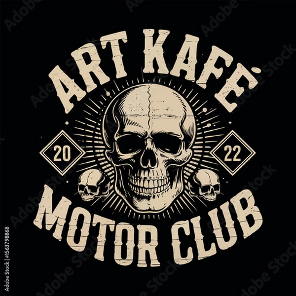 Fototapeta Skulls typography vector t-shirt design print