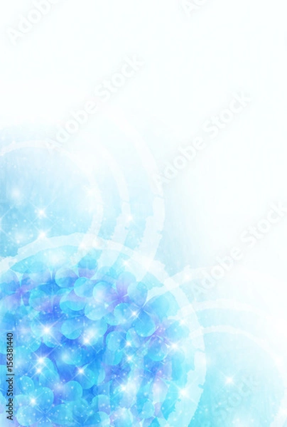 Fototapeta あじさい　梅雨　夏　背景