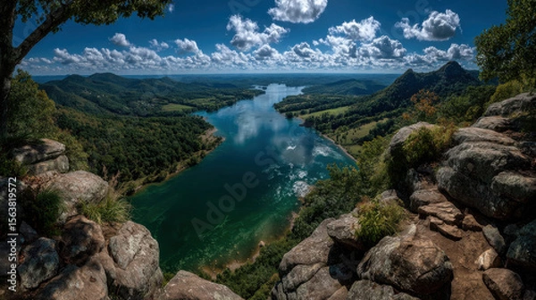 Obraz Overlook created with Generative AI Technology, ai, generative
