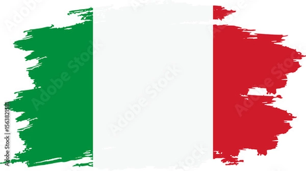 Obraz italia flag grunge style