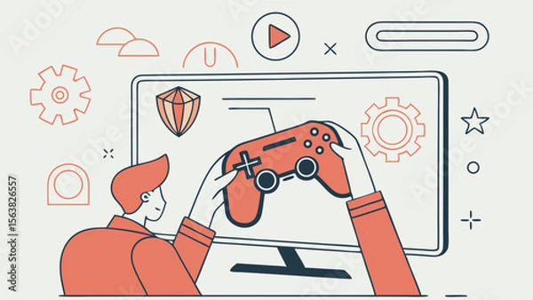 Obraz Game Development: Concept Illustration