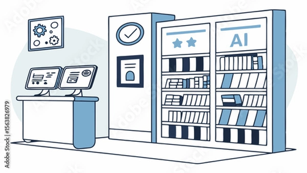 Obraz AI Learning Center: Library of Knowledge and Digital Resources