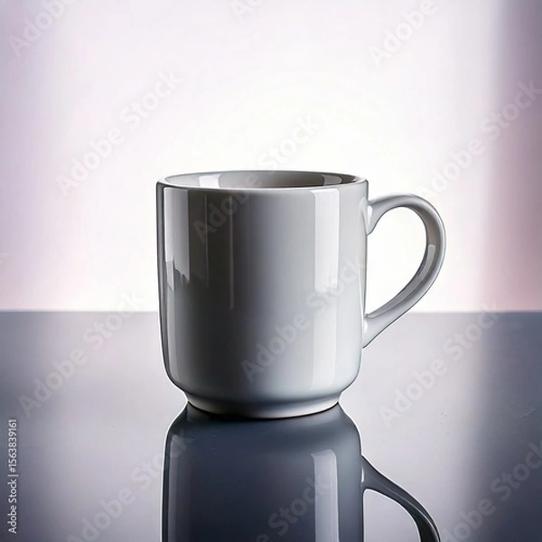 Obraz Taza con reflejo en superficie brillante