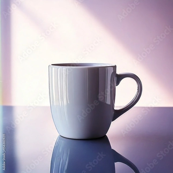 Obraz Taza con reflejo en superficie brillante