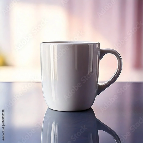 Obraz Taza con reflejo en superficie brillante