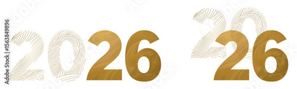 Obraz 2026 LIGNES DORÉES