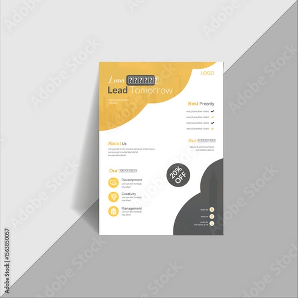 Obraz Modern and clean flyer design Template