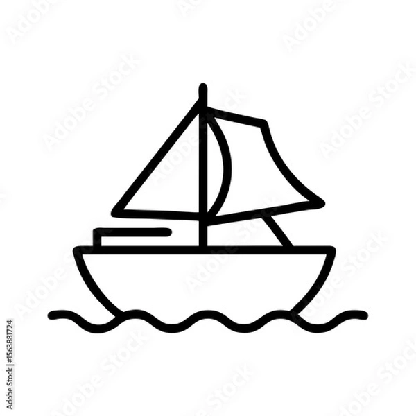 Obraz sailing ship vector illustration