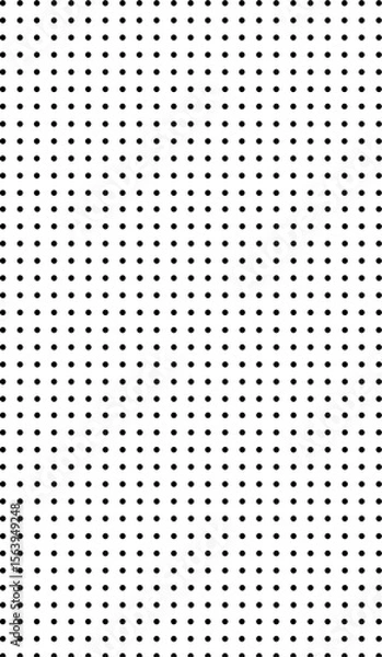 Obraz black mesh with small black dots isolated over transparent (white) background