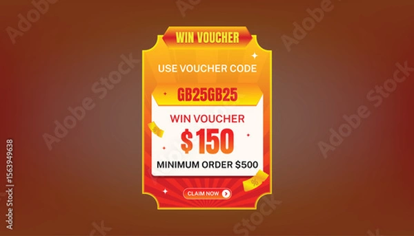 Obraz Clearance sale Pop Player With glowing lights and 3D golden text on a vibrant red background.