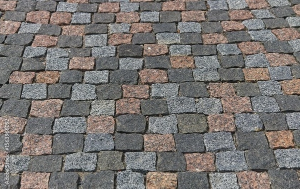 Obraz the road surface made of diabase as a background