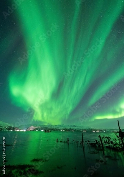 Obraz clouds over the river