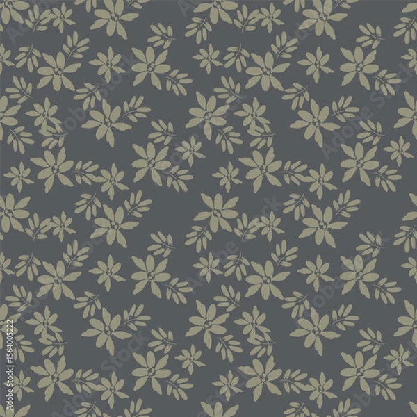 Fototapeta Beautiful floral pattern in small abstract flowers. Small colorful flowers. Coral pink background. Ditsy print. Floral seamless background. Elegant template for fashion prints. Stock pattern
