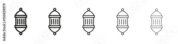Fototapeta Arabic Lamp icon. modern outline style vector icons series