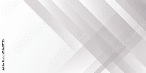 Fototapeta White vector minimalist simple and modern abstract geometric background. Vector presentation background for business, corporate, institution, party, festive, seminar, and talks.
