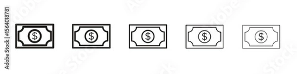 Obraz Money icon. modern outline style vector icons series