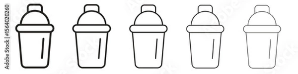 Fototapeta Shaker icon. modern outline style vector icons series