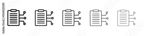 Fototapeta Smart contract icon. modern outline style vector icons series