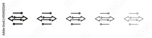 Fototapeta Transfer icon. modern outline style vector icons series