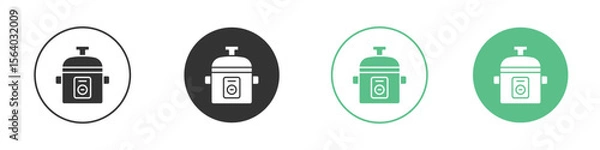 Fototapeta pressure cooker icon vector pictogram for ui ux interface elements